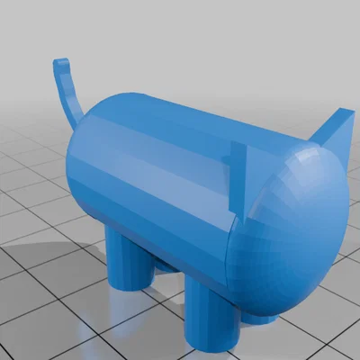 Mô hình 3D Pillow Cat từ Gabby’s Dollhouse