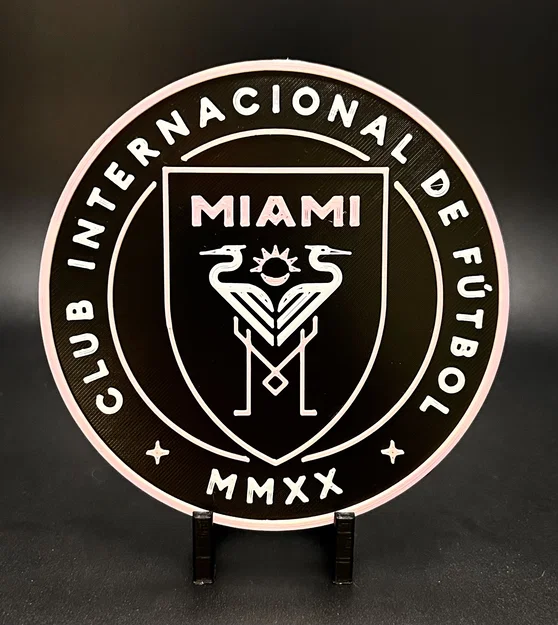 Mô hình 3D Logo Inter-Miami: Món quà độc đáo cho fan hâm mộ - Image 1