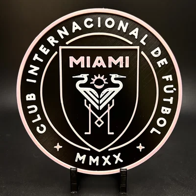 Mô hình 3D Logo Inter-Miami: Món quà độc đáo cho fan hâm mộ
