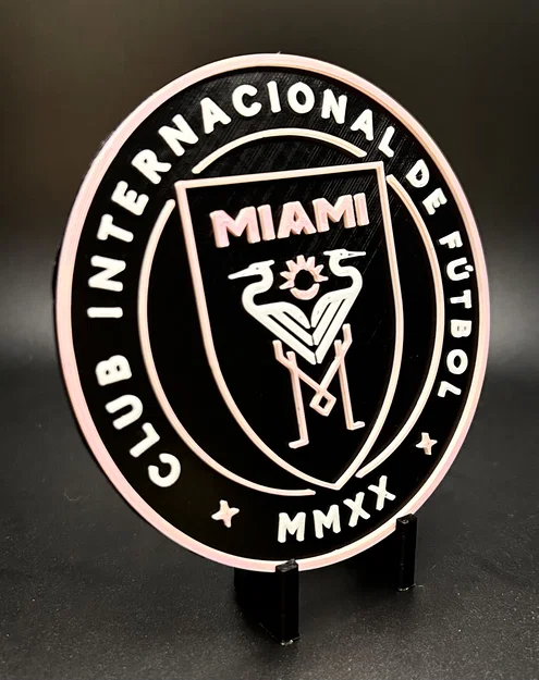 Mô hình 3D Logo Inter-Miami: Món quà độc đáo cho fan hâm mộ - Image 3