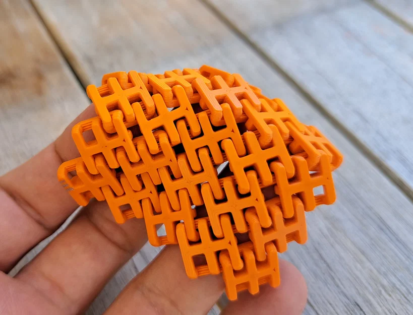 Mô hình vải giáp xích mật độ cao (Dense Chainmail Fabric) - Image 1