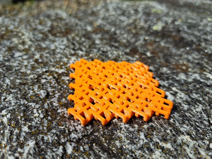 Mô hình vải giáp xích mật độ cao (Dense Chainmail Fabric) - Image 2