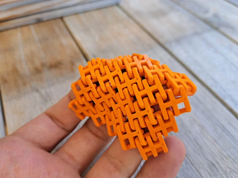 Mô hình vải giáp xích mật độ cao (Dense Chainmail Fabric) - Image 4