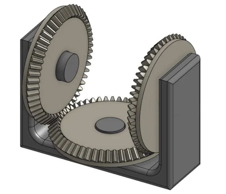 Đồ chơi bánh răng côn Bevel Gear Fidget in 3D cực độc đáo - Image 1