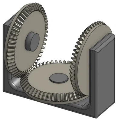 Đồ chơi bánh răng côn Bevel Gear Fidget in 3D cực độc đáo