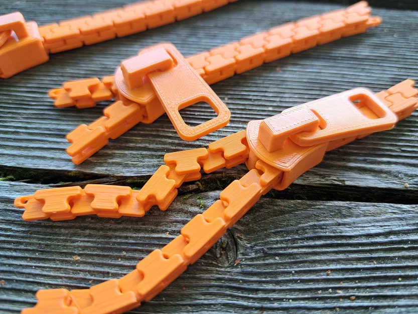 Zipper In 3D (Printable Zipper) - Image 1