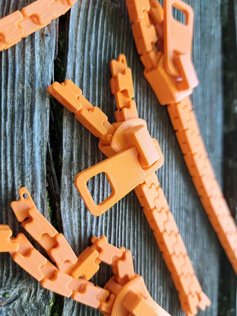 Zipper In 3D (Printable Zipper) - Image 3