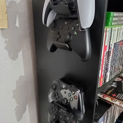 Giá treo 2 tay cầm Xbox | PS5 gắn tường dọc (bắt vít)