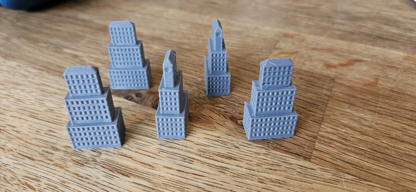 Mô hình tòa nhà chọc trời (Skyscraper) in 3D cho bộ cờ Monopoly - Image 1