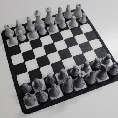 Bộ Cờ Vua Gập Gọn (Collapsible Chess Set)