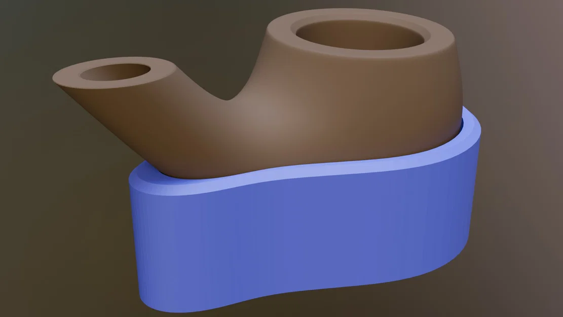 Giá đỡ tẩu thuốc 3D (Smoking pipe stand) thiết kế tối giản - Image 2