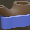 Giá đỡ tẩu thuốc 3D (Smoking pipe stand) thiết kế tối giản - Thumbnail 2