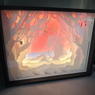 Hộp đèn layer My Neighbor Totoro