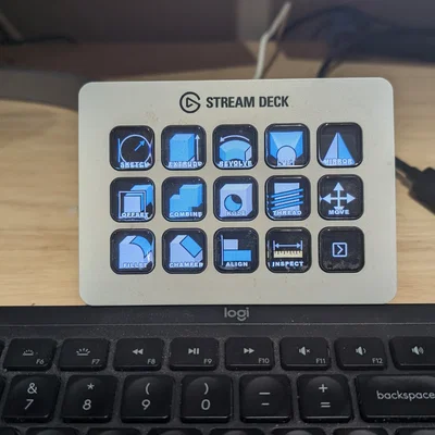 Giá đỡ StreamDeck mk2 cho bàn phím Logitech MX Keys in 3D