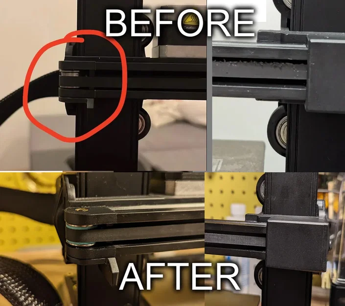 Ender 3 V3 SE/KE – Fix cạ dây belt trục X (Belt Rub Fix) - Image 1