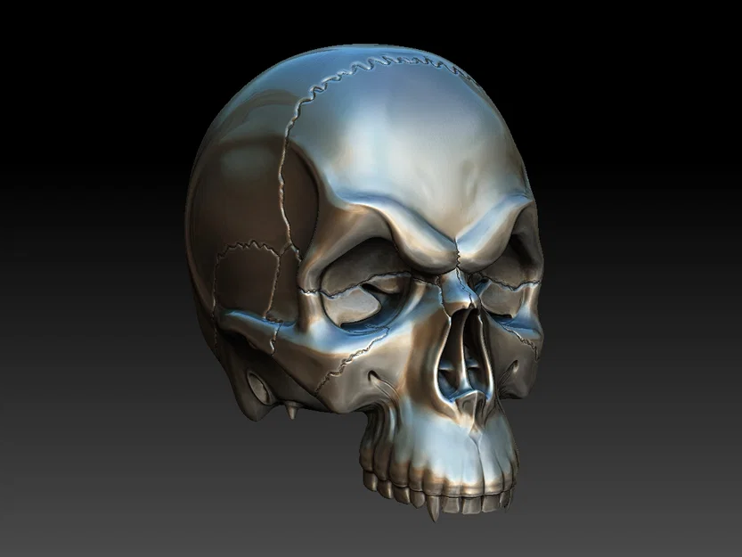 Mô hình đầu lâu Skull cách điệu đầy cá tính cho in 3D - Image 1