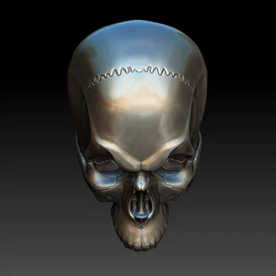 Mô hình đầu lâu Skull cách điệu đầy cá tính cho in 3D