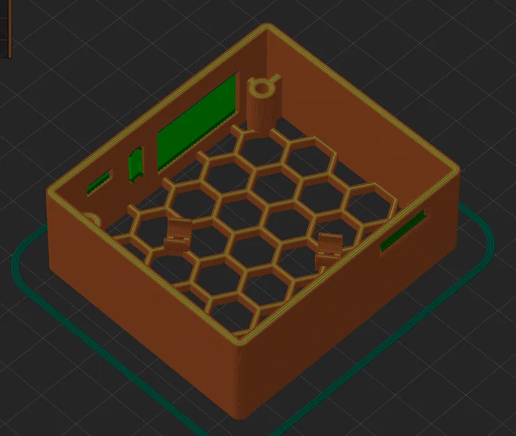 Vỏ bảo vệ Orange Pi Zero 3 thiết kế tản nhiệt tổ ong 3D - Image 2