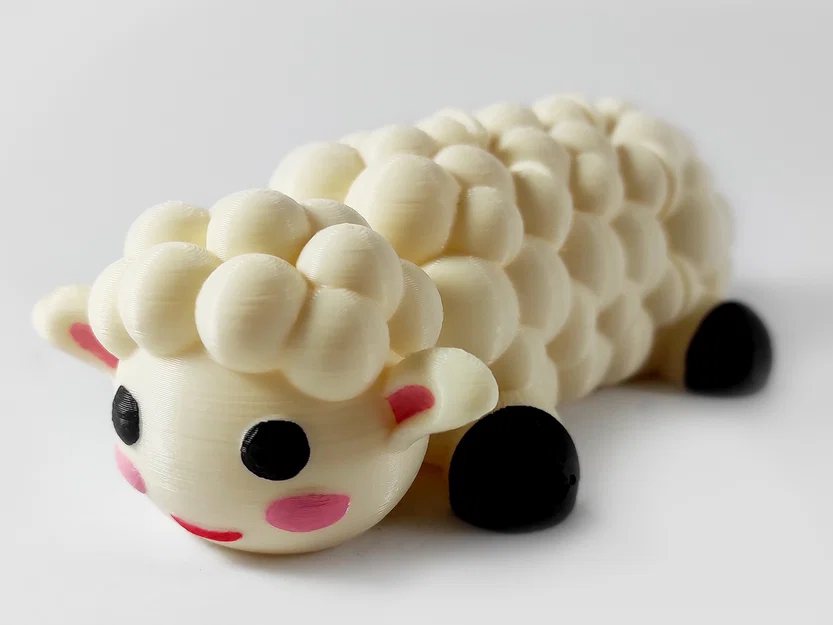Sheep Cute Flexi - Articulated (Cừu Flexi Dễ Thương - Khớp Linh Hoạt) - Image 1