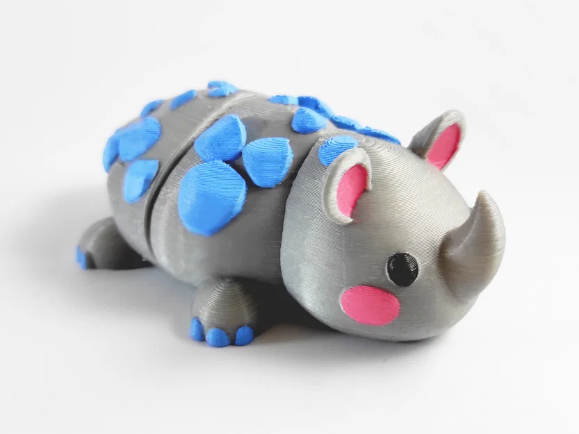 RHINO CUTE FLEXI - ARTICULATED (Tê giác cute flexi khớp nối) - Image 3
