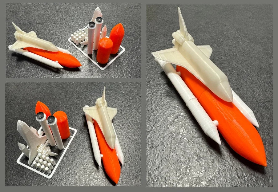 Mô hình lắp ráp tàu con thoi Space Shuttle kit card ấn tượng - Image 1
