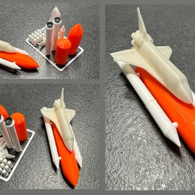 Mô hình lắp ráp tàu con thoi Space Shuttle kit card ấn tượng