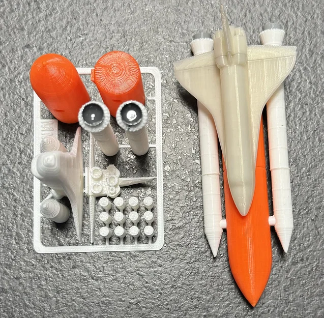 Mô hình lắp ráp tàu con thoi Space Shuttle kit card ấn tượng - Image 2