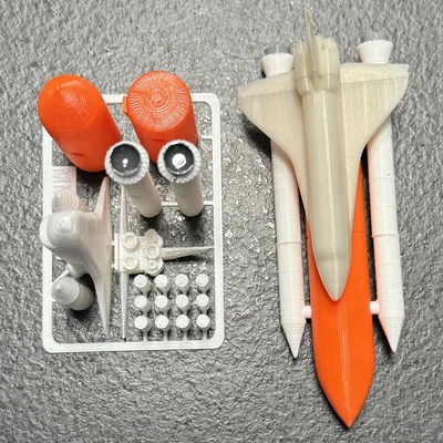 Mô hình lắp ráp tàu con thoi Space Shuttle kit card ấn tượng