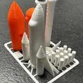 Mô hình lắp ráp tàu con thoi Space Shuttle kit card ấn tượng - Thumbnail 4