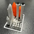 Mô hình lắp ráp tàu con thoi Space Shuttle kit card ấn tượng - Thumbnail 5