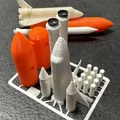 Mô hình lắp ráp tàu con thoi Space Shuttle kit card ấn tượng - Thumbnail 7