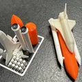 Mô hình lắp ráp tàu con thoi Space Shuttle kit card ấn tượng - Thumbnail 8