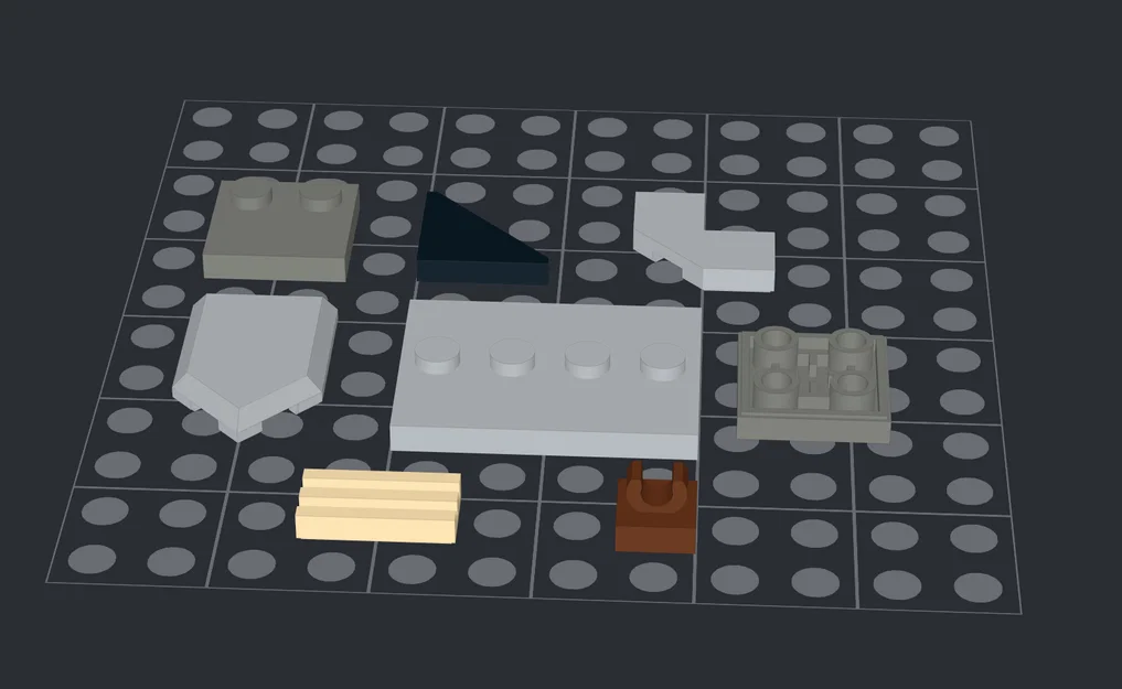 Bộ sưu tập mô hình gạch lắp ráp Tile Modified LEGO Brick - Image 2