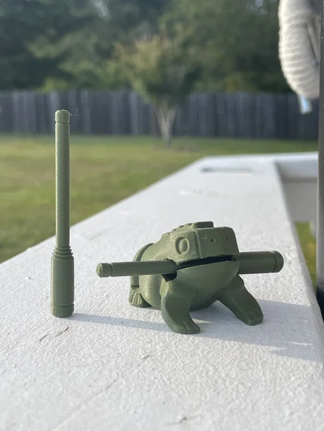 Mô hình nhạc cụ ếch Percussion Frog in 3D độc đáo - Image 1