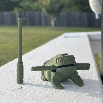 Mô hình nhạc cụ ếch Percussion Frog in 3D độc đáo