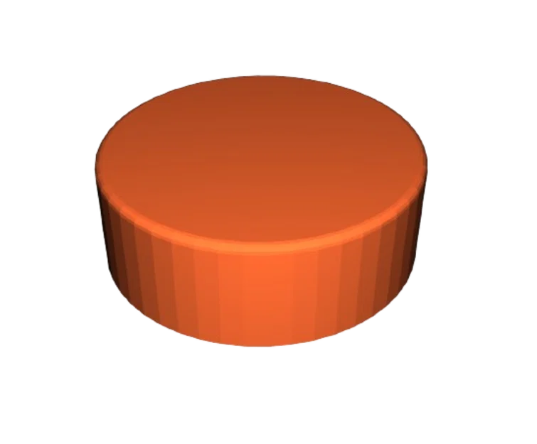 Bộ sưu tập mô hình gạch LEGO tròn (Round LEGO Tile) 3D in tại nhà - Image 1
