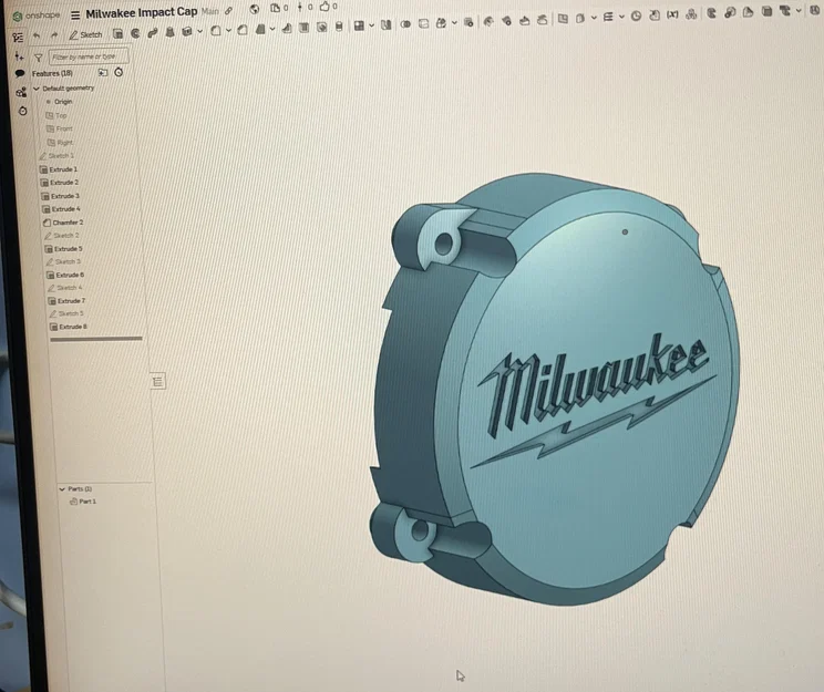 Giá gắn AirTag cho máy khoan Milwaukee M18 - Image 1