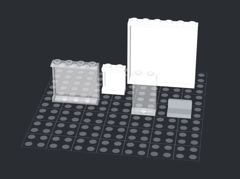Bộ mô hình tấm gạch LEGO (LEGO Panel Brick) thiết kế chuẩn 3D - Image 2