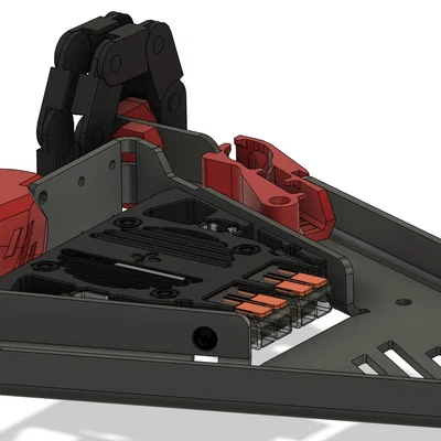 Giá đỡ quạt bed Kirigami (Kirigami Bed Fan Mount) cho Voron V0