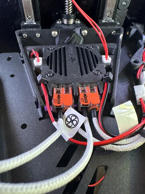 Giá đỡ quạt bed Kirigami (Kirigami Bed Fan Mount) cho Voron V0 - Image 2