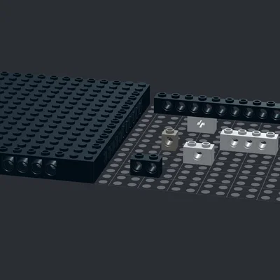 Bộ sưu tập gạch LEGO Technic tiêu chuẩn cho in 3D