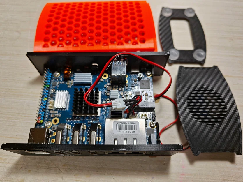 Vỏ tháp Orange Pi 5 Plus – Tower Case Version 2 - Image 2