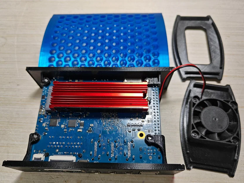 Vỏ tháp Orange Pi 5 Plus – Tower Case Version 2 - Image 3