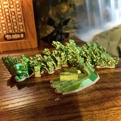Mô hình rồng cỏ mini (Mini Grass Dragon) in 3D không cần support