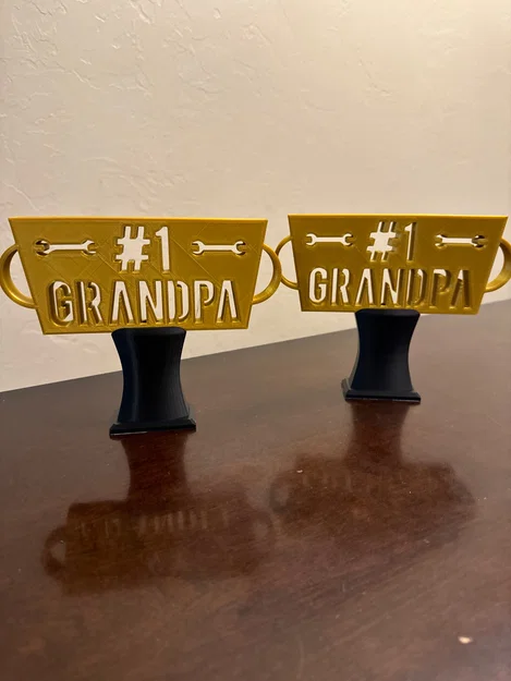 Mô hình cúp vinh danh người ông tuyệt vời nhất #1 Grandpa - Image 1