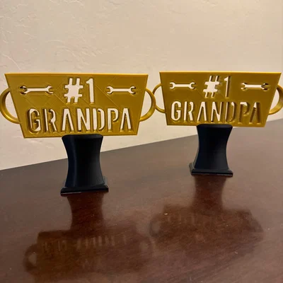 Mô hình cúp vinh danh người ông tuyệt vời nhất #1 Grandpa
