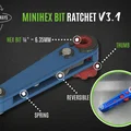 MiniHex Bit Ratchet v3.1 – Ratchet hex bit 1/4 inch nhỏ gọn - Thumbnail 1