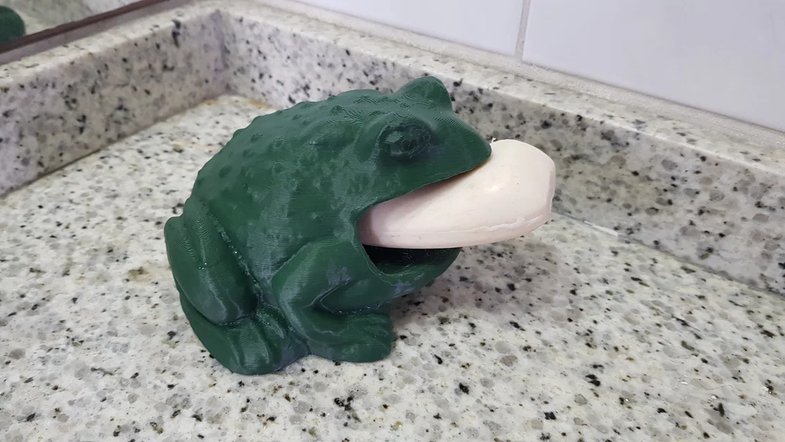 Khay để xà phòng 3D hình chú ếch ngộ nghĩnh - Image 1