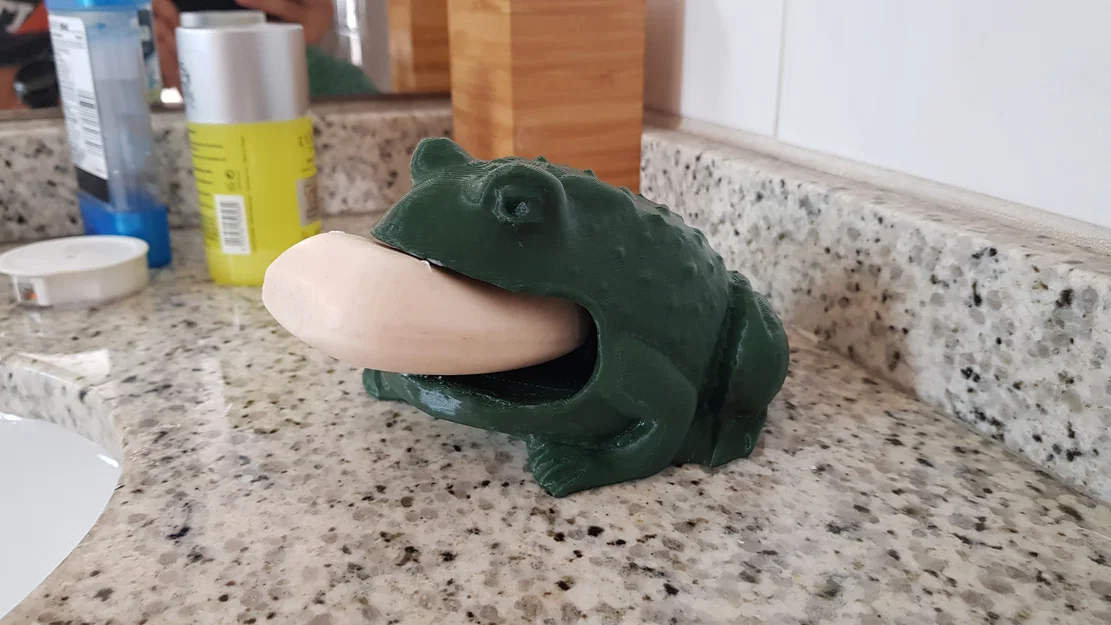 Khay để xà phòng 3D hình chú ếch ngộ nghĩnh - Image 2