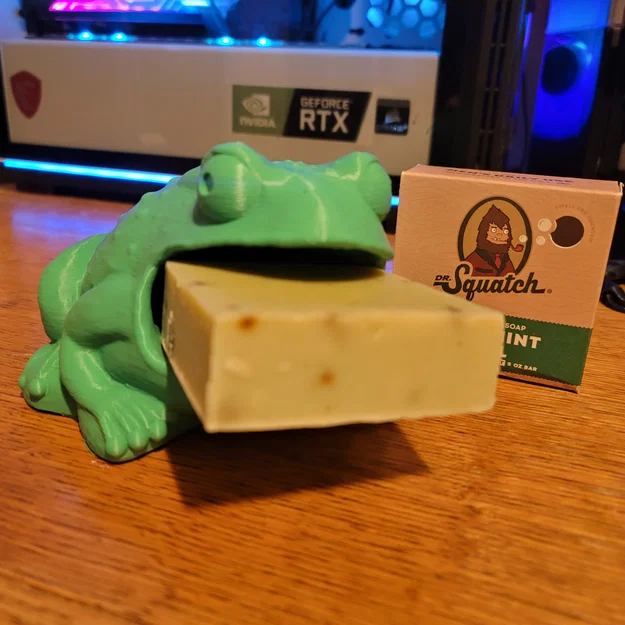 Khay đựng xà phòng 3D hình ếch Bullfrog độc đáo cho phòng tắm - Image 2